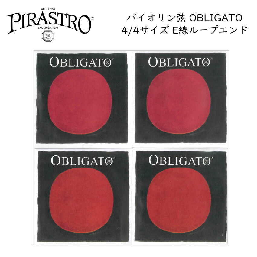 PIRASTRO EADG線セット 3139 4112 4113 4114 バイオリン 弦 OBLIGATO オブリガート ピラストロ ループエンド シルバー アルミの画像