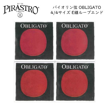PIRASTRO EADG線セット 3139 4112 4113 4114 バイオリン 弦 OBLIGATO オブリガート ピラストロ ループエンド シルバー アルミの画像