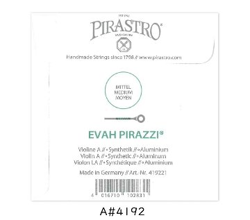 PIRASTRO Evah Pirazzi バイオリン弦  4/4 A線 バラ弦 単品 エヴァ ピラッツイ ナイロン弦の画像