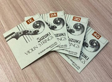 鈴木 バイオリン弦 セット 分数サイズ スチール弦 ボールエンド SUZUKI VIOLIN 鈴木バイオリン製造の画像