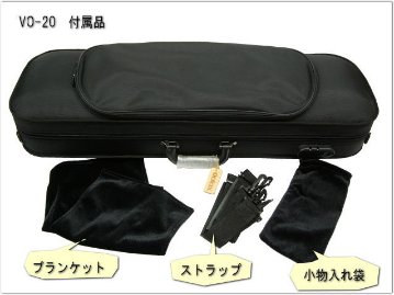 GALAX 軽量 バイオリンケース VO-20 ブラック「肩当て＆楽譜や譜面台まで収納できる」ギャラックスの画像