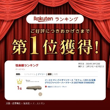 特注品：限定品 イーストマン バイオリンケース「カフェ×黒フレーム」CAVL16/定番 グラスファイバー ハードケース EASTMAN STANDARDの画像
