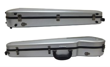 本革製 弓留めセット■イーストマン バイオリンケース「シルバー」CAVL16 定番 グラスファイバー ハードケース EASTMAN STANDARDの画像