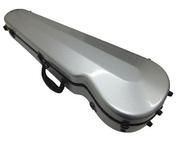 本革製 弓留めセット■イーストマン バイオリンケース「シルバー」CAVL16 定番 グラスファイバー ハードケース EASTMAN STANDARDの画像