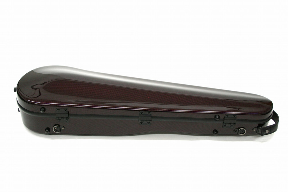 ドライフォルテ付き Carbon Mac カーボンマック バイオリンケース CFV-2 ワインレッド WRD カーボンファイバー製の画像