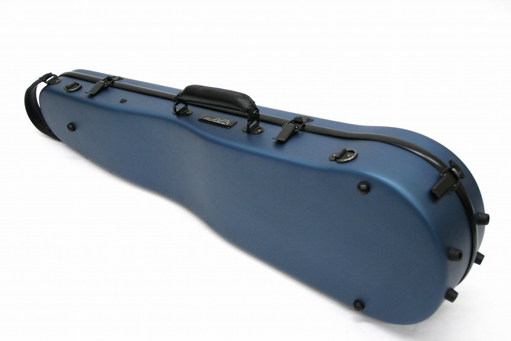Carbon Mac ( カーボンマック ) カーボンファイバー製 バイオリン ケースCFV-2S【サテンブルー】 CFV2S-BLU【楽譜バッグ/レインコートセット】の画像