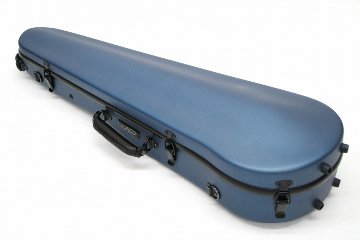 Carbon Mac ( カーボンマック ) カーボンファイバー製 バイオリン ケースCFV-2S【サテンブルー】 CFV2S-BLU【楽譜バッグ/レインコートセット】の画像