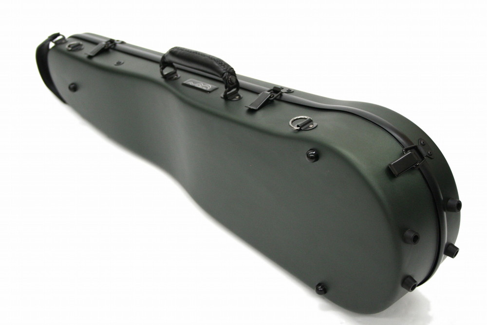 Carbon Mac ( カーボンマック ) カーボンファイバー製 バイオリン ケースCFV-2S【サテンダークグリーン】 CFV2S-GRN【楽譜バッグ/レインコートセット】の画像