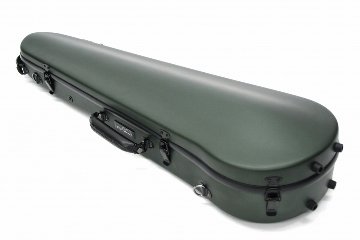 Carbon Mac ( カーボンマック ) カーボンファイバー製 バイオリン ケースCFV-2S【サテンダークグリーン】 CFV2S-GRN【楽譜バッグ/レインコートセット】の画像
