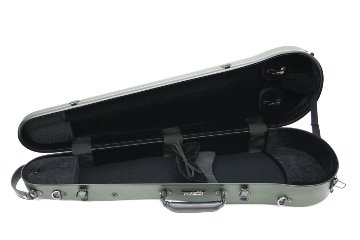 Carbon Mac ( カーボンマック ) カーボンファイバー製 バイオリン ケースCFV-2S【サテンダークグリーン】 CFV2S-GRN【楽譜バッグ/レインコートセット】の画像