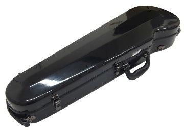 イーストマン バイオリンケース「ブラック」CAVL16/定番 グラスファイバー ハードケース■楽譜バッグ/レインコートセットの画像