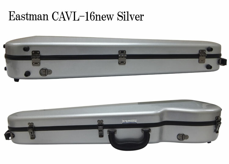 イーストマン バイオリンケース「シルバー」CAVL16/定番 グラスファイバー ハードケース■楽譜バッグ/レインコートセットの画像