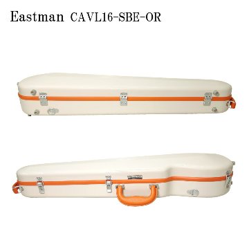 イーストマン バイオリンケース 【サンドベージュ/ORフレーム】CAVL16/定番 バイオリン ハードケース CAVL-16 EASTMAN【楽譜バッグ/レインコートセット】の画像