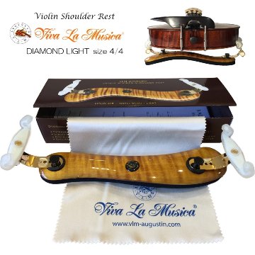 VLM バイオリン 肩当 DIAMOND LIGHT 4/4「ダイアモンド・ライト」木製 メイプル 脚折りたたみ式の画像