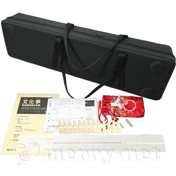 全音 文化箏 羽衣 ZK-30 立て柱ケース付「椅子までついた充実セット」ミニ箏の画像