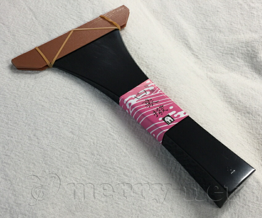 定番の津軽三味線用バチ 樹脂製 撥 黒 12号の画像