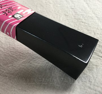 定番の津軽三味線用バチ 樹脂製 撥 黒 12号の画像