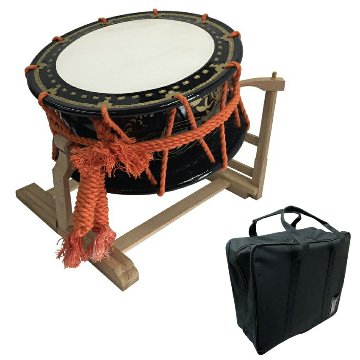 締太鼓 ケース付き TST 蒔絵胴 和楽器/和太鼓 能楽から祭囃子、組太鼓まで用途が幅広いの画像