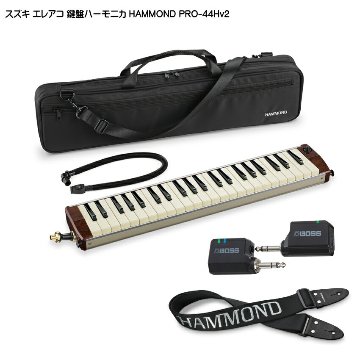 スズキ エレアコ鍵盤ハーモニカ HAMMOND PRO-44Hv2 ストラップ/WL20付 SUZUKIの画像