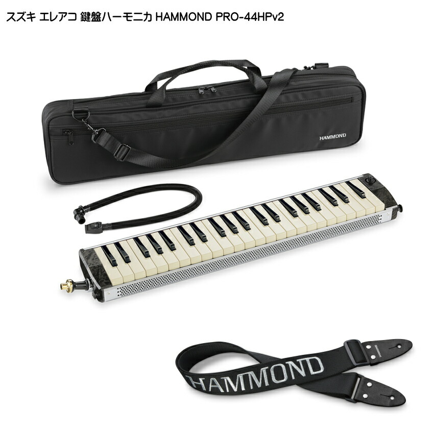 スズキ エレアコ鍵盤ハーモニカ HAMMOND PRO-44HPv2 ストラップKSH付 SUZUKIの画像