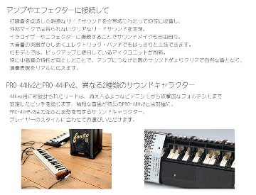 スズキ エレアコ鍵盤ハーモニカ HAMMOND PRO-44HPv2 ストラップ/WL20付 SUZUKIの画像