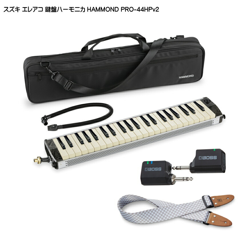 スズキ エレアコ鍵盤ハーモニカ HAMMOND PRO-44HPv2 ストラップ/WL20付 SUZUKIの画像