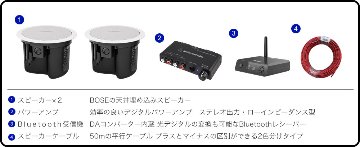 BOSE 天井埋め込みスピーカー Bluetooth受信機＋アンプセットの画像