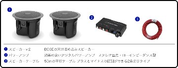 地域限定販売　基本工事付き　BOSE 天井埋め込みスピーカー 黒 + アンプセットの画像