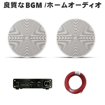 BOSE 天井埋込みスピーカー 上位版 DesignMax DM3C ホワイト Bluetooth対応 ホワイト 2本 アンプセットの画像