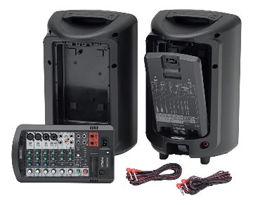 ヤマハ STAGEPAS600BT ワイヤレスマイク2本付き 簡易PAセット マイクスタンド付きの画像