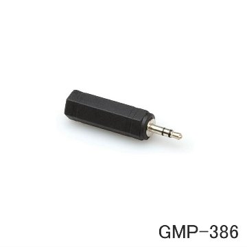 HOSA ホサ オーディオ モノラルプラグ 1/4” TS メス ステレオミニ 3.5mm TRS オス 変換プラグ 変換アダプター GMP-386の画像