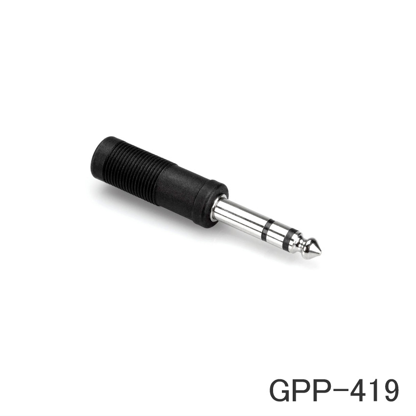 HOSA ホサ モノラルプラグ メス ステレオプラグ オス 変換プラグ 変換アダプタ パラレル出力 GPP-419の画像