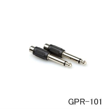 HOSA ホサ 変換プラグ RCA→標準フォン 変換プラグ 2個パック オーディオ GPR-101の画像