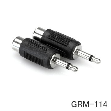 HOSA RCA→モノラルミニ 変換アダプター 2個入りの画像