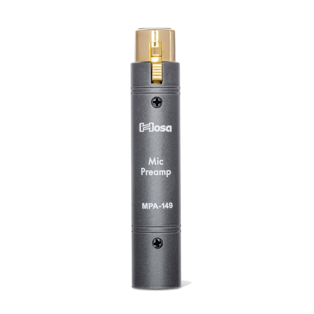 HOSA ホサ アクティブインライン ファントム パワーマイクプリアンプ +26dB 低ノイズ MPA-149の画像