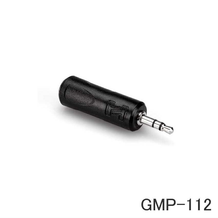 HOSA ホサ ヘッドホン 変換プラグ 1/4” TRS 標準ステレオメス 3.5mm TRS ステレオミニオス ヘッドフォン 3極 GMP-112の画像