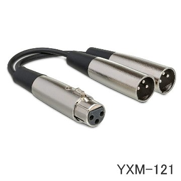 HOSA 分配ケーブル XLRメス→XLRオス×2 Yケーブルの画像