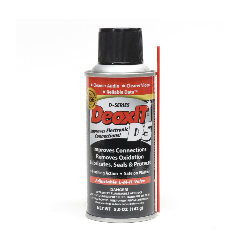CAIG ケイグ DeoxIT 5oz 超高性能接点復活剤 D5S-6 142g 酸化防止効果有り エアスプレー アンプ エフェクター プラグ洗浄 ガリ対策 コネクタ ジャックの画像
