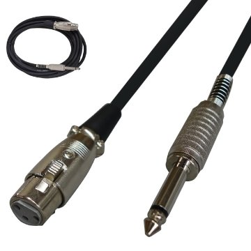 Tech テック マイクケーブル 5m XLR キャノン メス 標準フォン オス TMC-5 TMC5 OFC線 ミキサー アンプ 接続ケーブル キクタニの画像