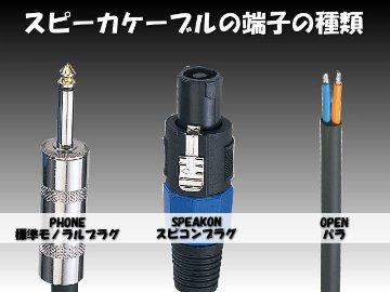 YAMAHA ヤマハ純正ケーブル YSC20PP STAGEPAS対応 スピーカーケーブル 20m 両側 標準モノラルプラグ STAGEPAS400BT STAGEPAS600BTの画像
