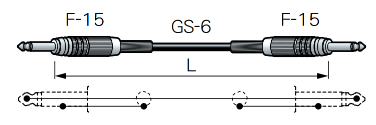 国産 シールドケーブル 15m CANARE GS6 ラインケーブル使用の画像