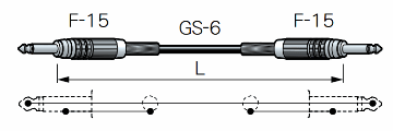 国産 シールドケーブル 15m CANARE GS6 ラインケーブル使用の画像