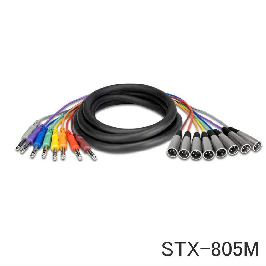 HOSA スネークケーブル 5m 8XLR M - TRSの画像