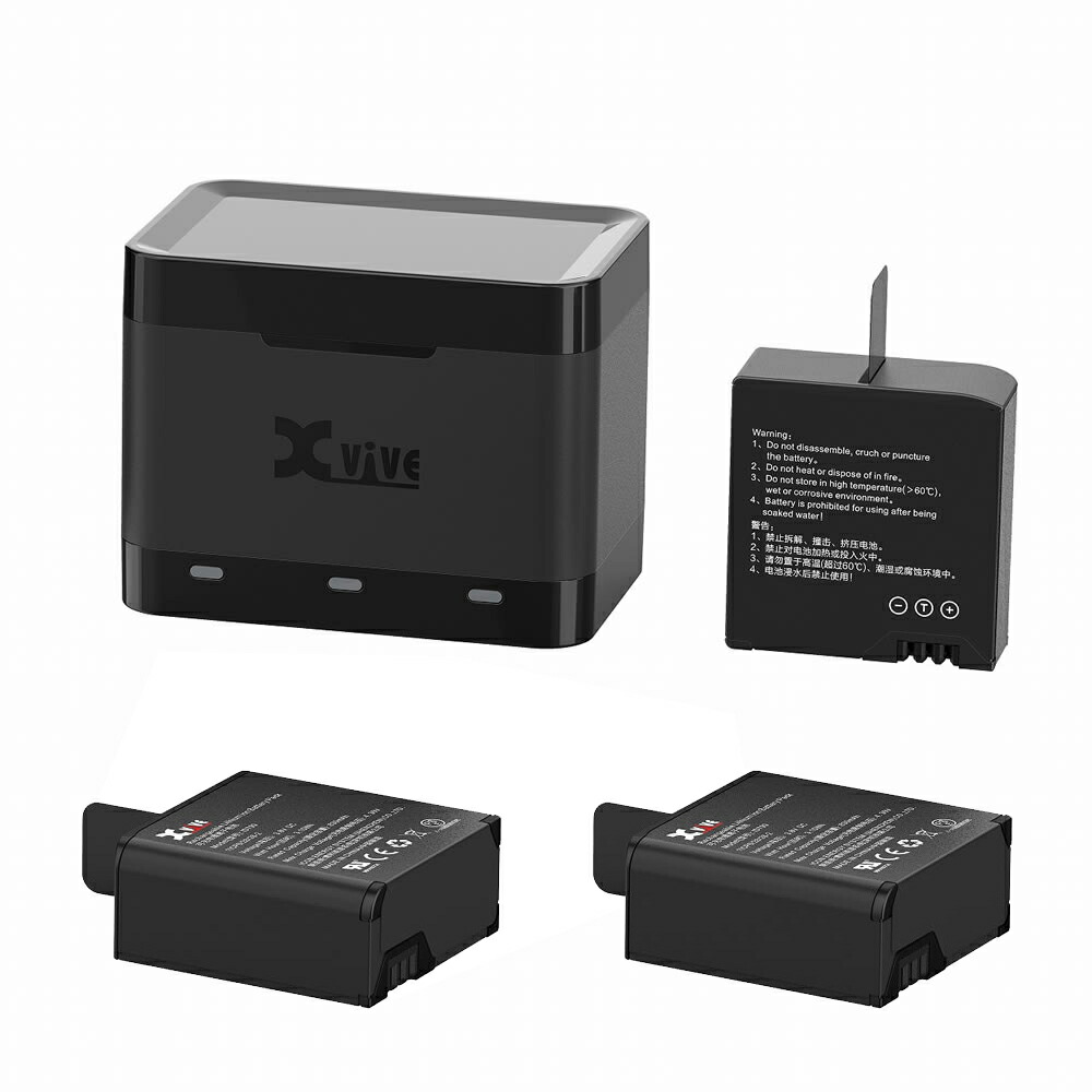 xvive U5 U5T2用バッテリー 充電器セット U5Cの画像