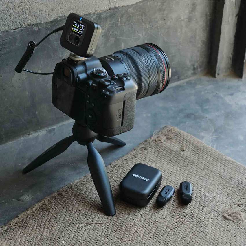 SHURE MoveMic Two Kit ビデオ用ワイヤレスピンマイク2個セット ノイズリダクション 2chの画像