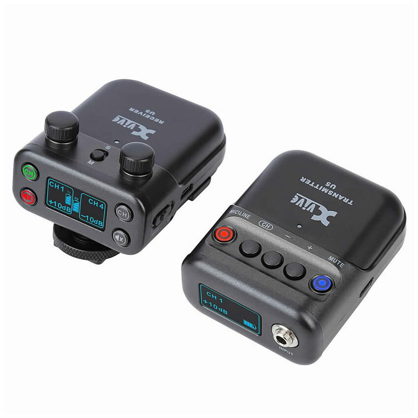 訳あり品■xvive ワイヤレスピンマイク 1個セット 送受信機 バッテリーセットの画像