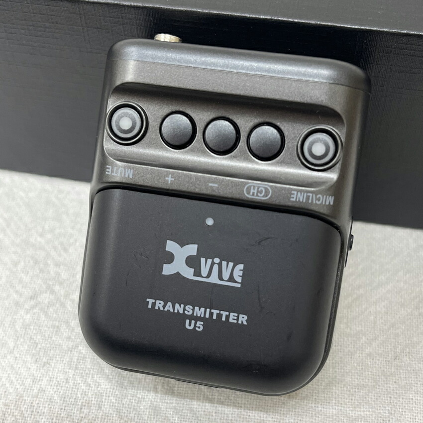 訳あり品■xvive ワイヤレスピンマイク 1個セット 送受信機 バッテリーセットの画像