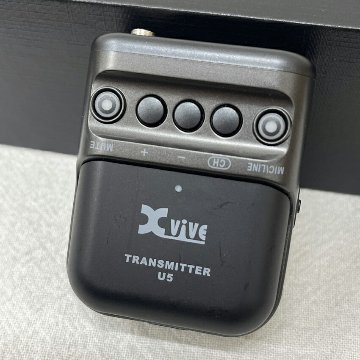 訳あり品■xvive ワイヤレスピンマイク 1個セット 送受信機 バッテリーセットの画像