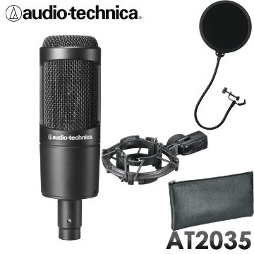 audio-technica コンデンサーマイク AT2035 （ポップガード付き） 録音セットの画像