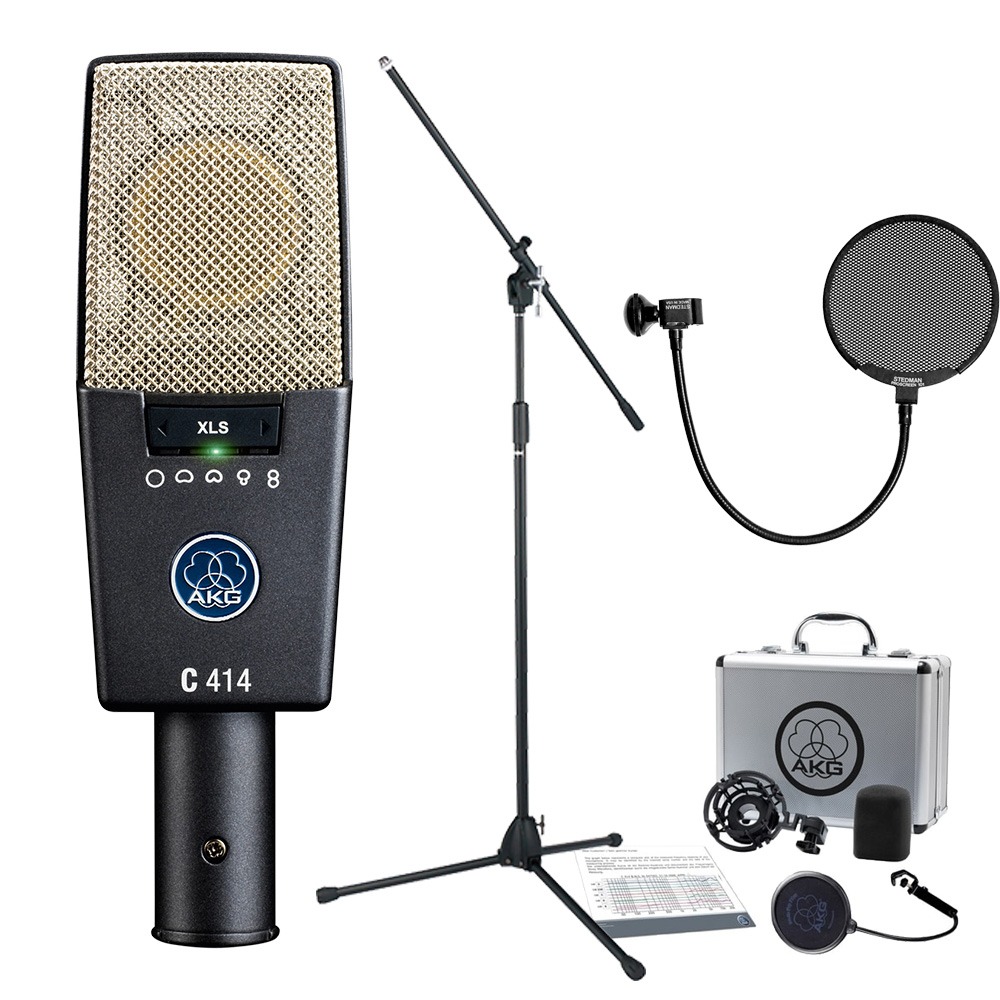 AKG C414 XLS-Y4 (重厚感あるTAMA製ブームマイクスタンドセット)の画像